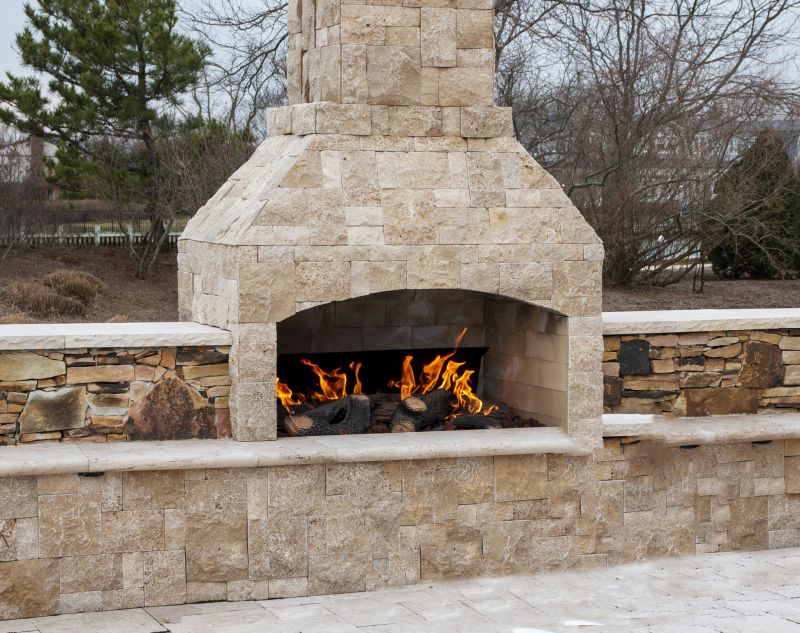 Stone Fireplace Construction